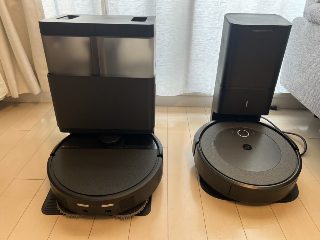 左：505 Combo（新モデル）
右：i3+（旧モデル）。
サイズ感もクリーンベースの存在感もかなり違います。